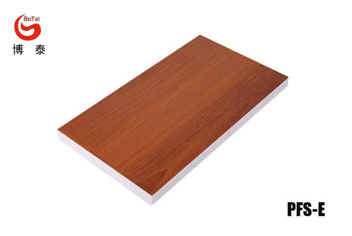 PFS-E PVC foam Sheet Surface Covered with PVC Wood Grain Film