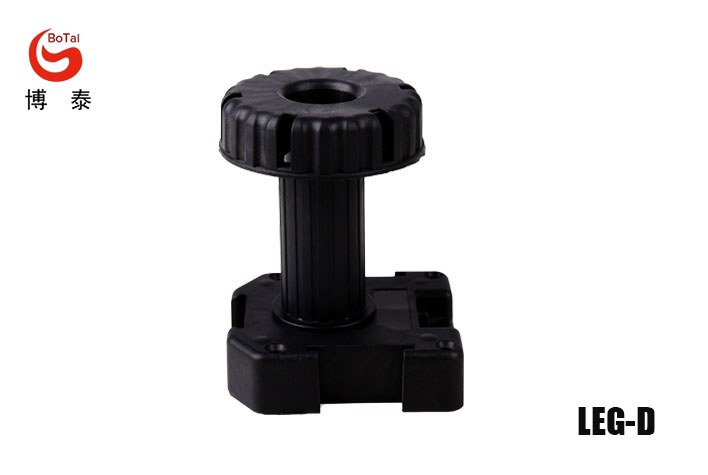 LEG-D PP & ABS Pinch Adjustable Kitchen Cabinet Leg