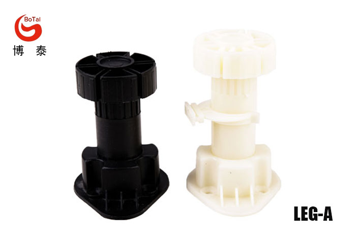 LEG-A Adjustable Height Black Feet Furniture Leg